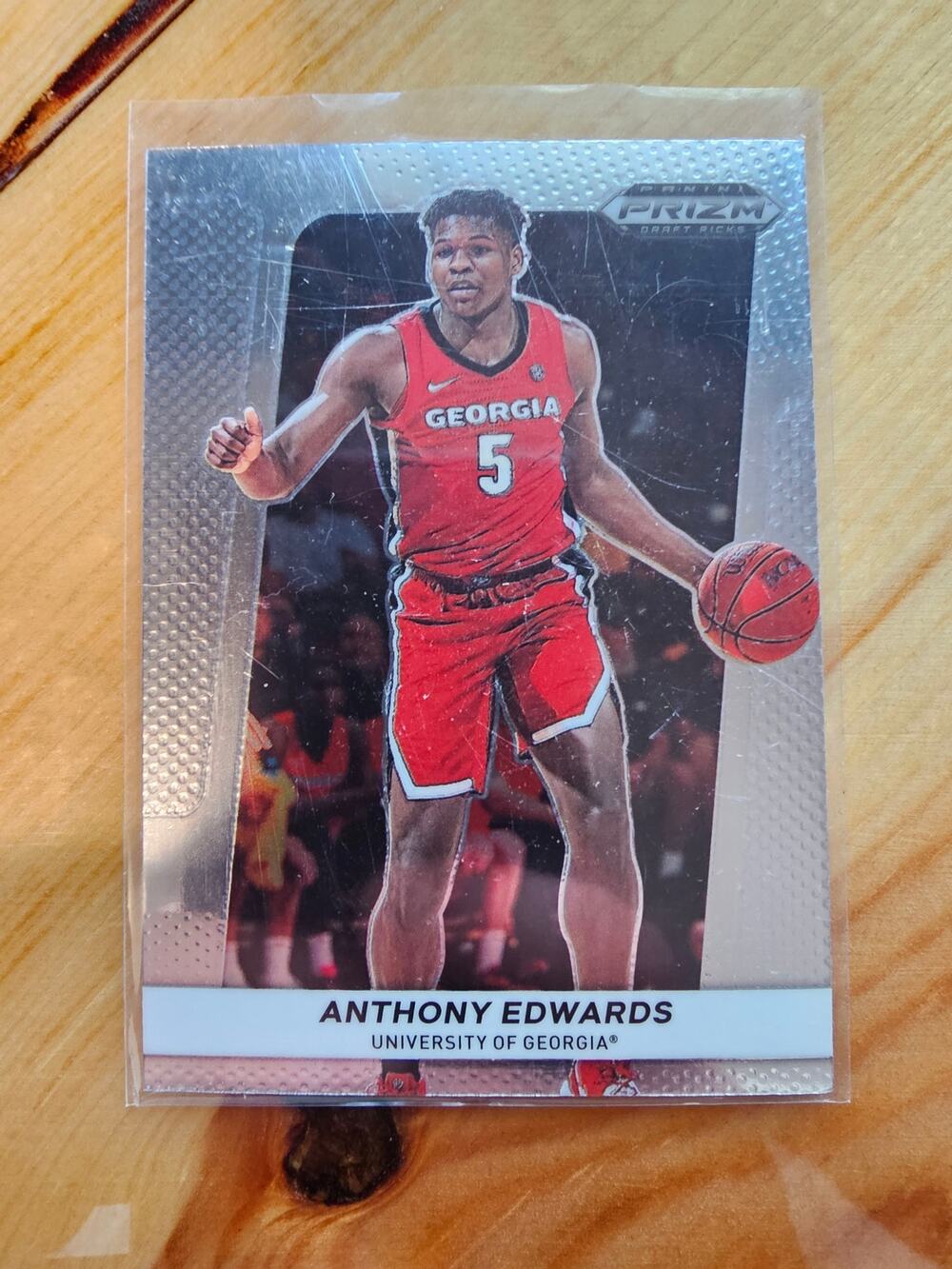 Anthony Edwards 2022 Panini Prizm Draft Picks #FB-AE Flashback -Georgia Bulldogs